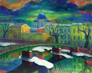 Landscape with Cathedral: Chernegin